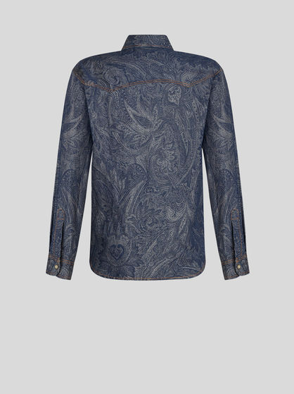 PAISLEY DENIM SHIRT