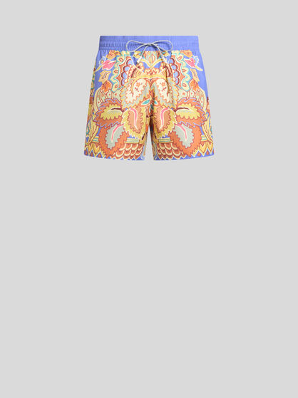 SWIMSUIT WITH PLACED FLORAL PRINT