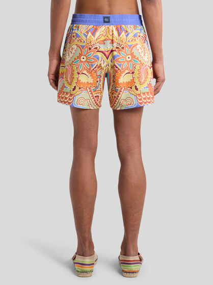SWIMSUIT WITH PLACED FLORAL PRINT
