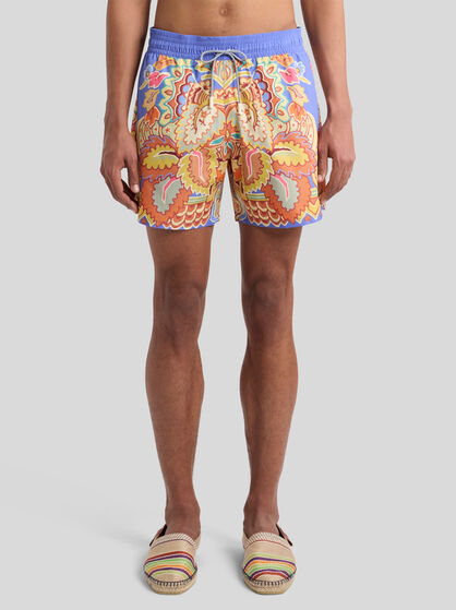 SWIMSUIT WITH PLACED FLORAL PRINT