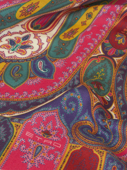 PAISLEY SILK AND CASHMERE SCARF | Scarves and Silk | ETRO