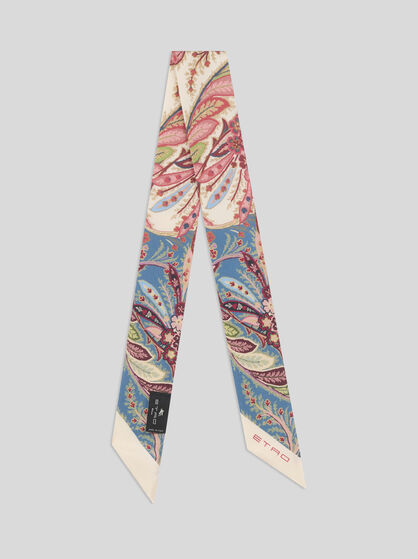 SILK PAISLEYINA WITH PLACED PRINT