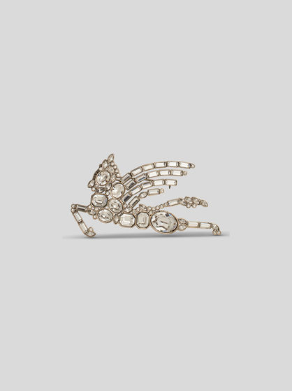PEGASO BROOCH WITH CRYSTALS