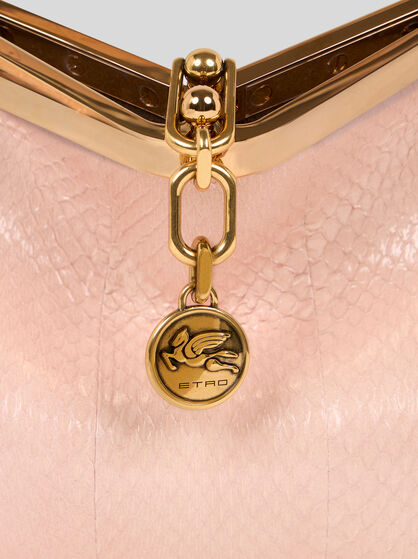 SMALL VELA BAG IN FINE ELAPHE SNAKESKIN