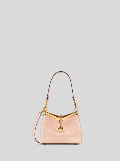 SMALL VELA BAG IN FINE ELAPHE SNAKESKIN