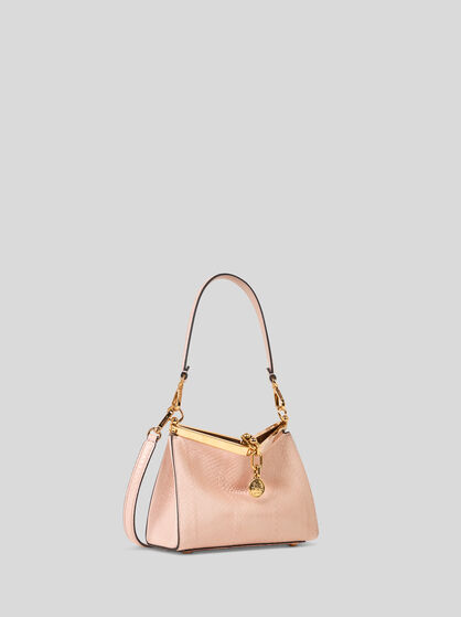 SMALL VELA BAG IN FINE ELAPHE SNAKESKIN