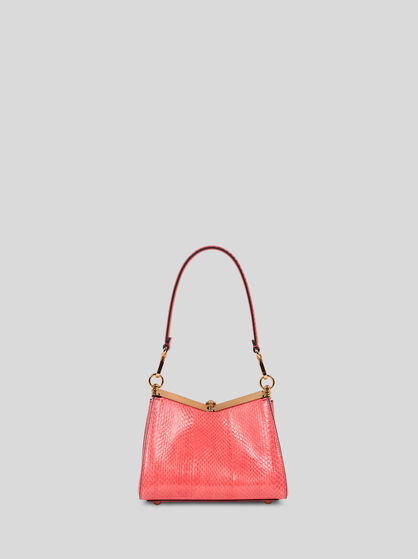 SMALL VELA BAG IN FINE ELAPHE SNAKESKIN