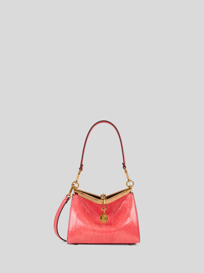 SMALL VELA BAG IN FINE ELAPHE SNAKESKIN