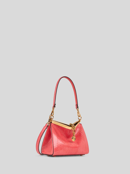 SMALL VELA BAG IN FINE ELAPHE SNAKESKIN