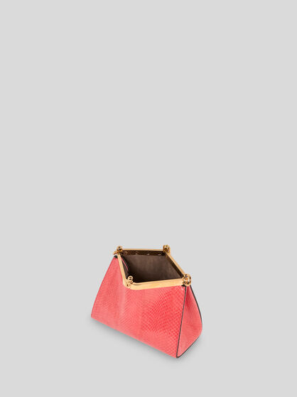 SMALL VELA BAG IN FINE ELAPHE SNAKESKIN
