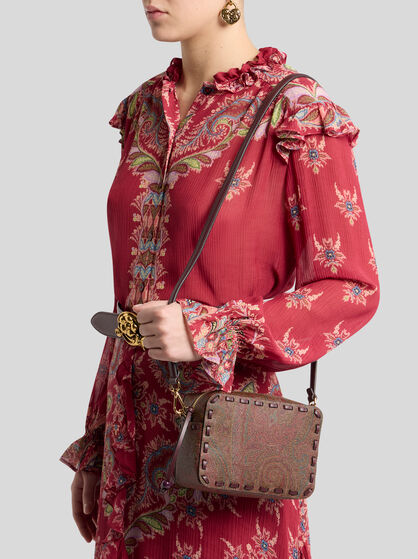 ARNICA 1984 PAISLEY CROSSBODY BAG WITH THREADING