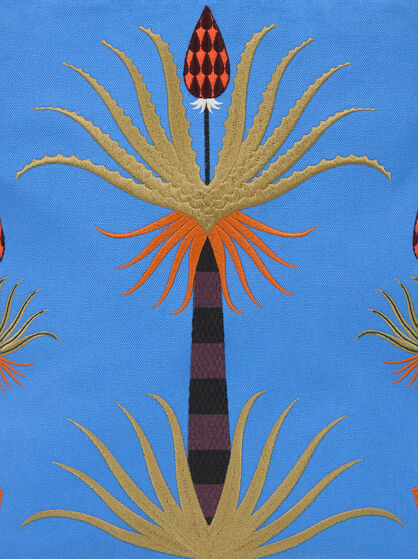 ETRO X AGOSTINO IACURCI LARGE CANVAS TOTE BAG
