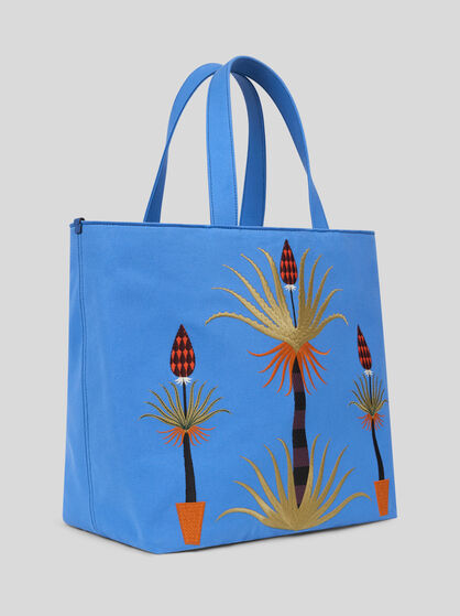 ETRO X AGOSTINO IACURCI LARGE CANVAS TOTE BAG