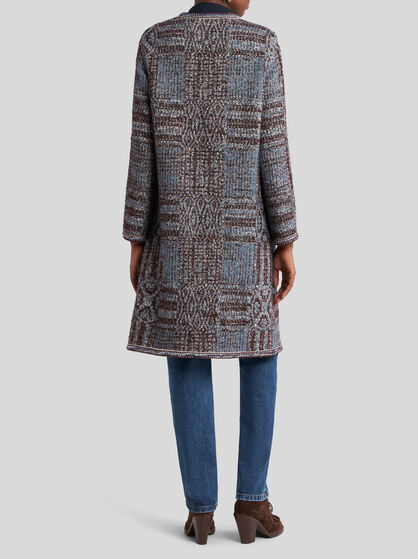 BOUCLÉ JACQUARD COAT