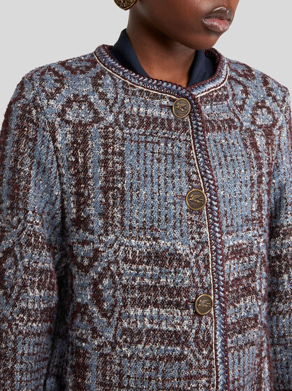 BOUCLÉ JACQUARD COAT