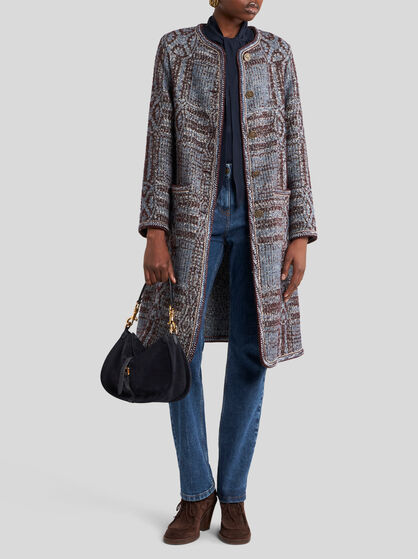 BOUCLÉ JACQUARD COAT