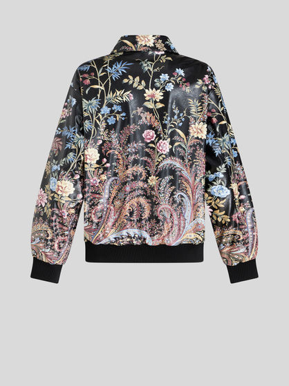 Floral Paisley Bomber Jacket 