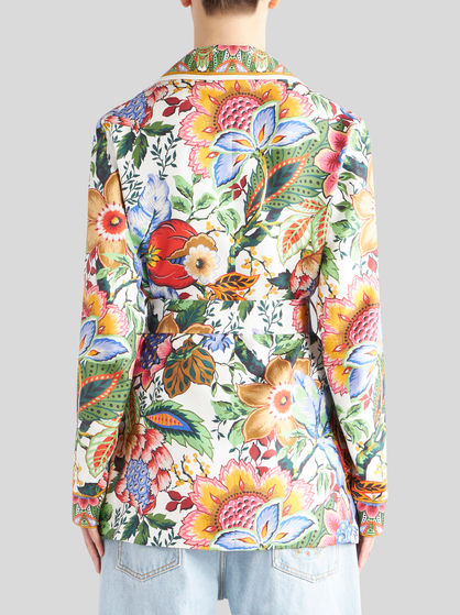 PRINTED TWILL WRAPAROUND JACKET | JACKETS | ETRO