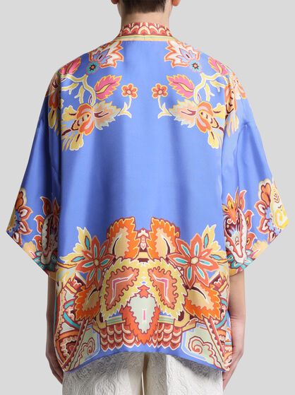 SILK TWILL KESA WITH PRINT
