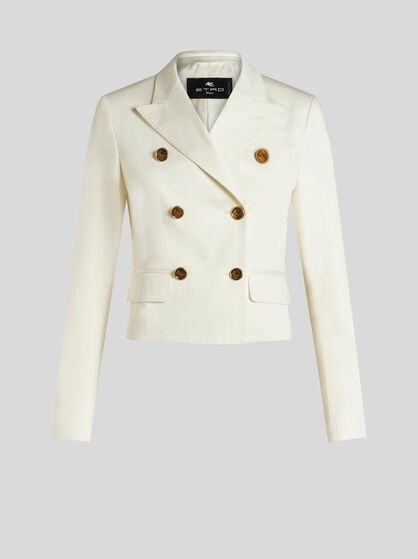 DOUBLE-BREASTED JACKET WITH PEGASO BUTTONS