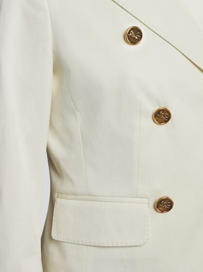 DOUBLE-BREASTED JACKET WITH PEGASO BUTTONS
