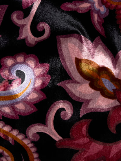 VELVET JACKET WITH PRINT