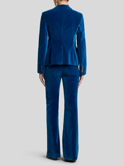 SINGLE-BREASTED VELVET JACKET