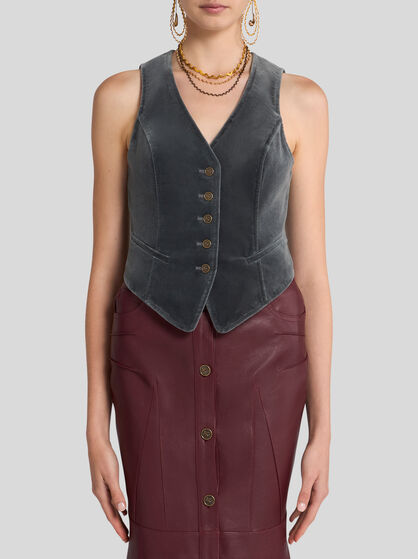 VELVET WAISTCOAT | Jackets | ETRO