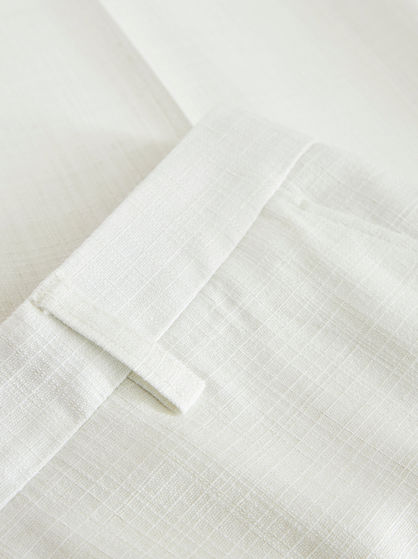 SLUB FABRIC TROUSERS