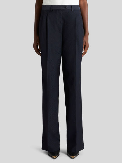 JACQUARD FABRIC TROUSERS | PANTS | ETRO