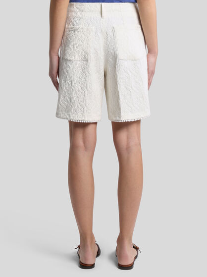 PAISLEY JACQUARD BERMUDA SHORTS
