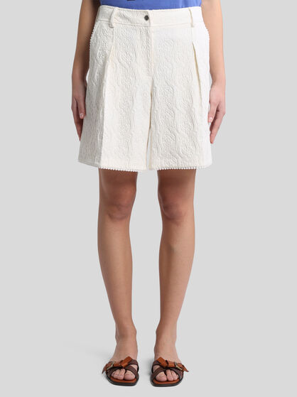 PAISLEY JACQUARD BERMUDA SHORTS