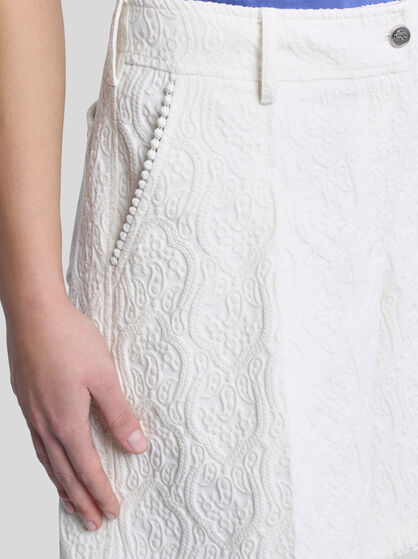 PAISLEY JACQUARD BERMUDA SHORTS