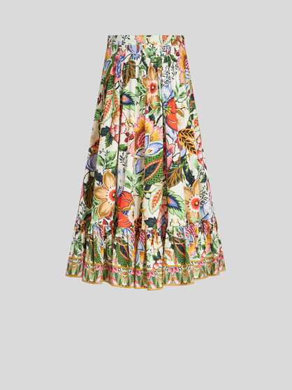 MULTICOLOURED BOUQUET SKIRT