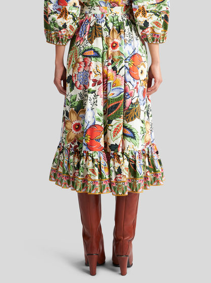 MULTICOLOURED BOUQUET SKIRT
