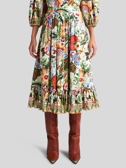 MULTICOLOURED BOUQUET SKIRT