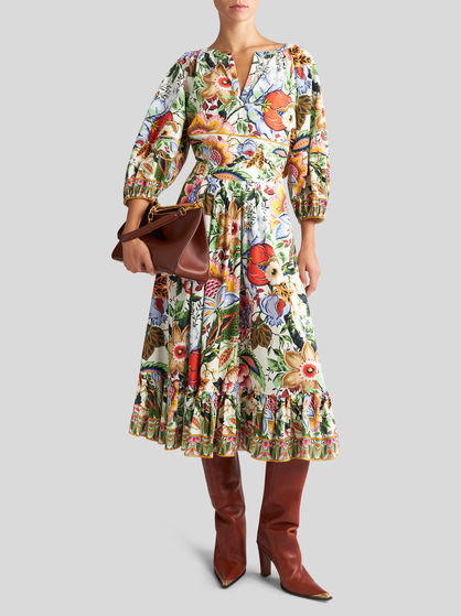 MULTICOLOURED BOUQUET SKIRT