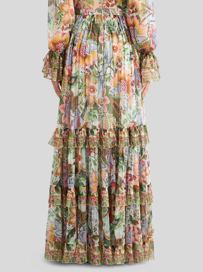SILK MAXI SKIRT
