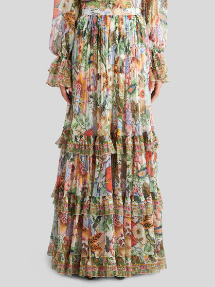 SILK MAXI SKIRT