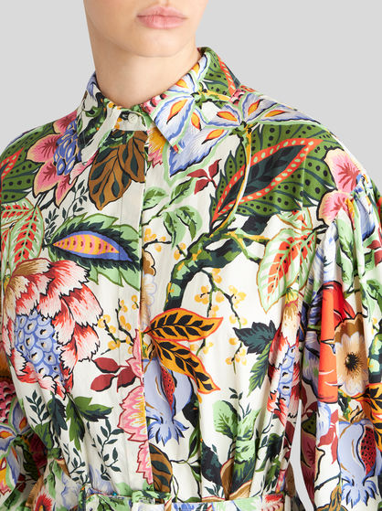 PRINTED COTTON SHIRT DRESS | DRESSES | ETRO