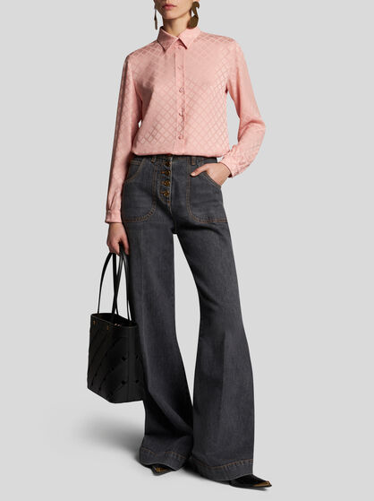 SILK JACQUARD SHIRT