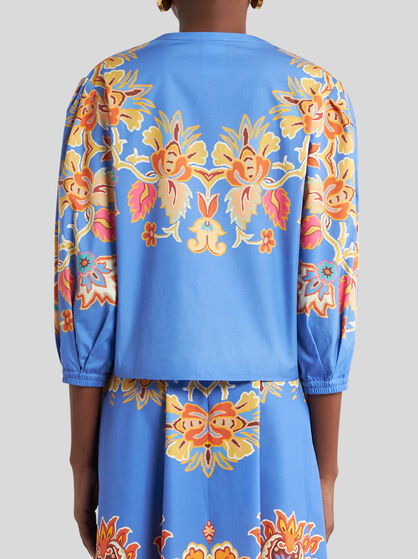 COTTON BLOUSE WITH PRINT