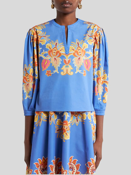 COTTON BLOUSE WITH PRINT