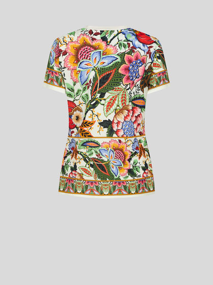 MULTICOLOURED BOUQUET T-SHIRT