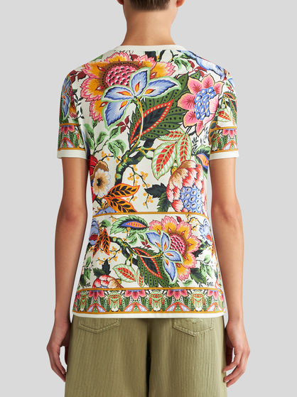 MULTICOLOURED BOUQUET T-SHIRT