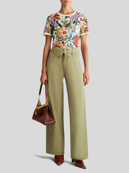 MULTICOLOURED BOUQUET T-SHIRT