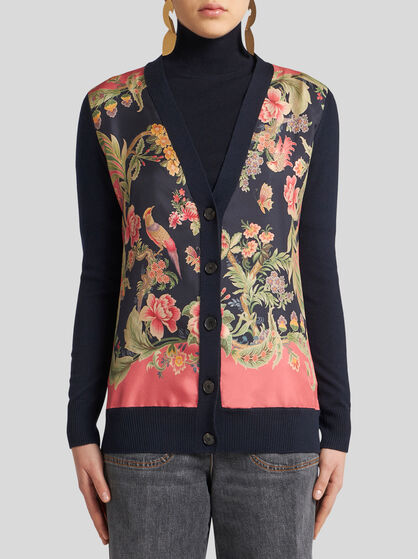 WOOL CARDIGAN WITH PRINT | CLOTHING | ETRO