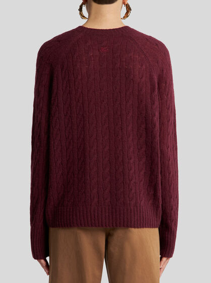 CABLE-KNIT CASHMERE SWEATER