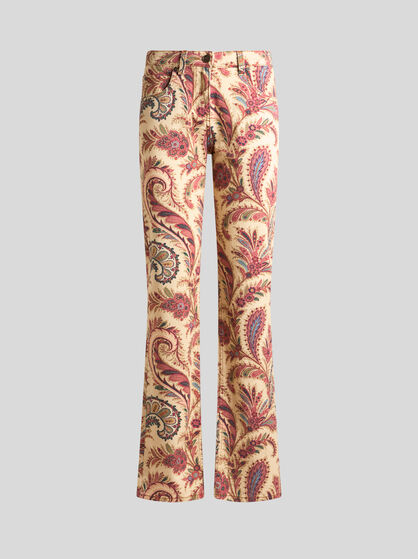REGULAR-FIT JEANS IN BULL DENIM WITH PRINT