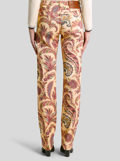 REGULAR-FIT JEANS IN BULL DENIM WITH PRINT